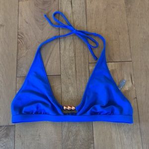 Aerie super scoop beaded bikini top